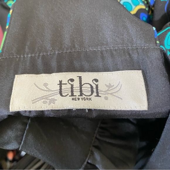 Tibi Dress Maxi Halter Neck Silk Black Green Paisley Embellished Occasion 10 12 - Picture 15 of 16